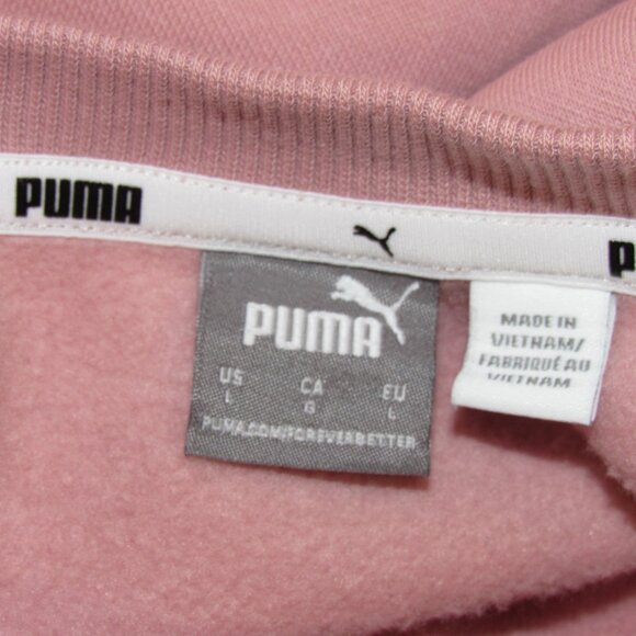 Puma Power Tape Pink Sweatshirt Women's L Large - Picture 9 of 9
